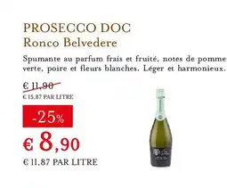 Eataly RONCO BELVEDERE Prosecco doc offre
