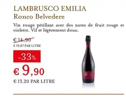 Eataly RONCO BELVEDERE Lambrusco emilia offre