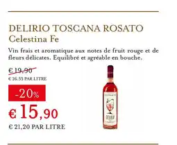 Eataly CELESTINA FE Delirio toscana rosato offre