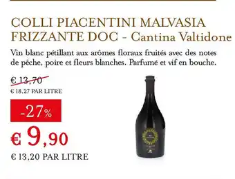 Eataly CANTINA VALTIDONE Colli piacentini malvasia frizzante doc offre