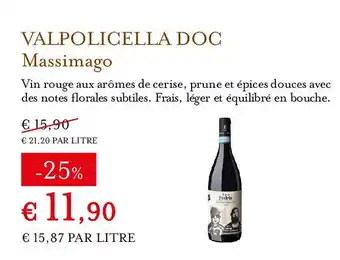 Eataly MASSIMAGO Valpolicella doc offre
