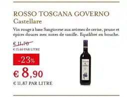 Eataly CASTELLARE Rosso toscana governo offre