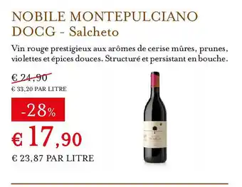 Eataly SALCHETO Nobile montepulciano docg offre