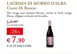 Eataly CONTI DU BUSCAR Lacrima di morro d'alba offre