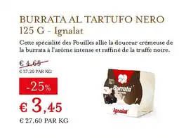 Eataly IGNALAT Burrata al tartufo nero offre