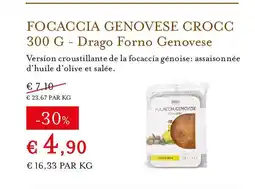 Eataly DRAGO FORNO GENOVESE Focaccia genovese crocc offre
