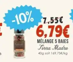 Naturalia TERRA MADRE Mélange 5 baies offre