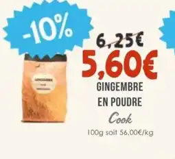 Naturalia COOK Gingembre en poudre offre