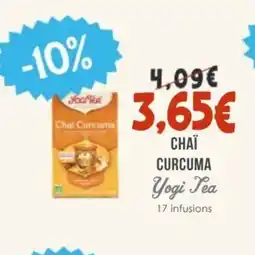 Naturalia YOGI TEA Chaï curcuma offre