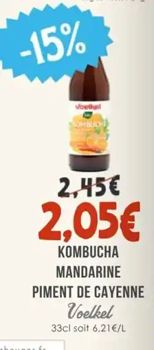 Naturalia VOELKEL Kombucha mandarine piment de cayenne offre