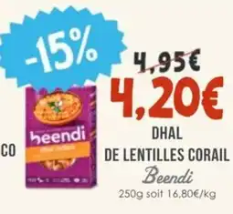 Naturalia BEENDI Dhal de lentilles corail offre