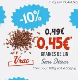 Naturalia SANS DÉTOUR Graines de lin offre