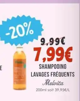 Naturalia MELVITA Shampooing lavages fréquents offre