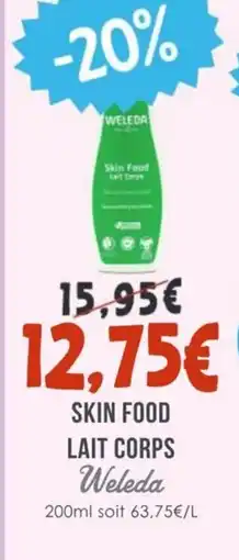 Naturalia WELEDA Skin food lait corps offre