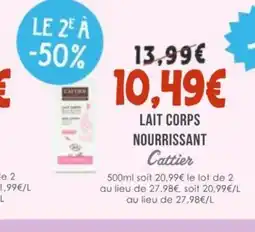 Naturalia CATTIER Lait corps nourissant offre