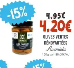 Naturalia AMVRIELA Olives vertes dénoyautées offre