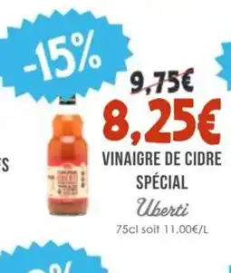 Naturalia UBERTI Vinaigre de cidre spécial offre