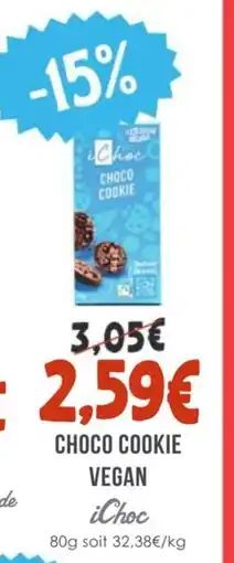 Naturalia ICHOC Choco cookie vegan offre