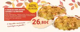 Gel 2000 6 coquilles saint-jacques cuisinées à la bretonne offre
