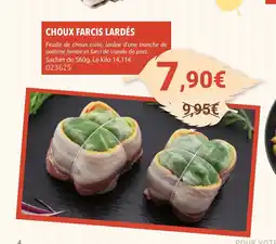 Gel 2000 Choux farcis lardés offre