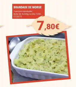 Gel 2000 Brandade de morue offre