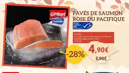 Gel 2000 GIMBERT Pavés de saumon rose du pacifique offre