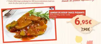 Gel 2000 Langue de boeuf sauce piquante offre