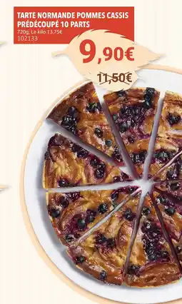 Gel 2000 Tarte normande pommes cassis prédécoupé 10 parts offre