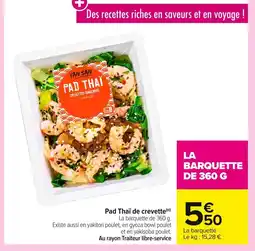 Carrefour Pad Thaï de crevette offre