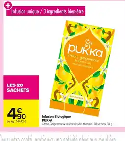 Carrefour PUKKA Infusion Biologique offre