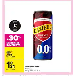 Carrefour KASTEEL Bière sans alcool offre