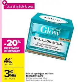 Carrefour Soin visage de jour anti-rides offre