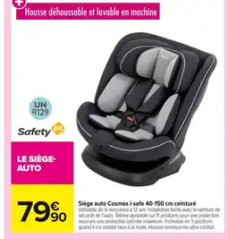 Carrefour Siège auto Cosmos i-safe ceinturé offre