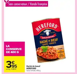 Carrefour HEREFORD Haché de boeuf offre
