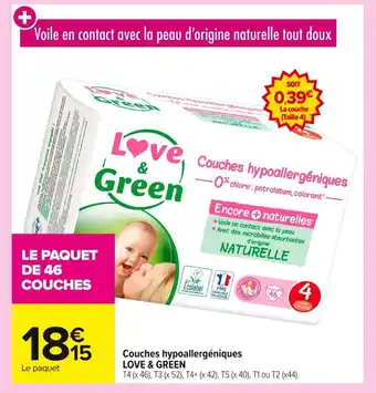 LOVE & GREEN Couches hypoallergéniques
