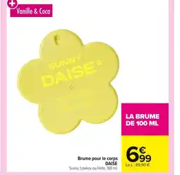 Carrefour DAISE Brume pour le corps offre