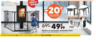 Shopix Barrière de protection modulable métal offre