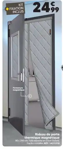 Shopix Rideau de porte thermique magnétique offre