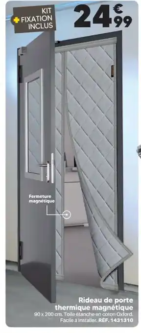 Shopix Rideau de porte thermique magnétique offre