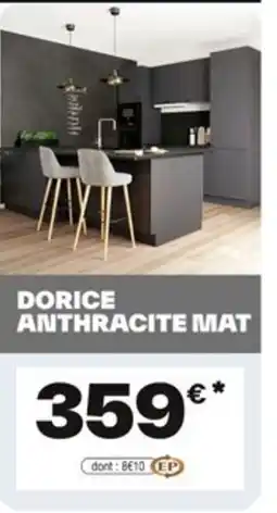 Brico Dépôt Dorice anthracite mat offre