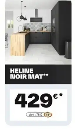 Brico Dépôt Heline noir mat offre