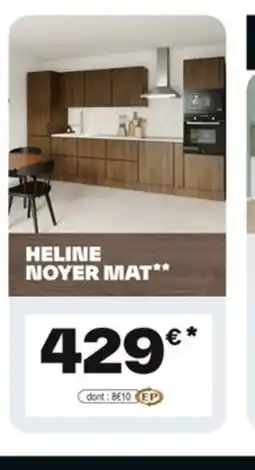 Brico Dépôt Heline noyer mat offre