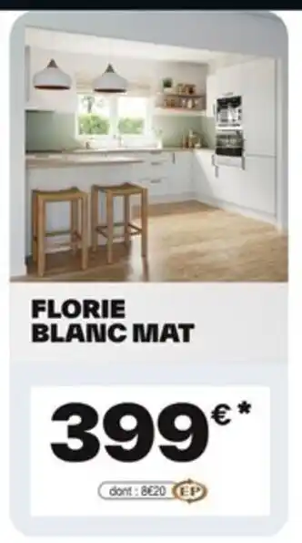 Brico Dépôt Florie blanc mat offre
