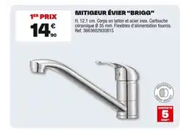 Brico Dépôt Mitigeur évier brigg offre