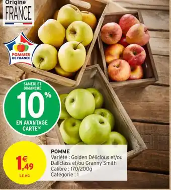 Intermarché Contact Pomme offre