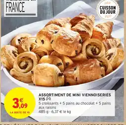 Intermarché Contact Assortiment de mini viennoiseries x15 offre
