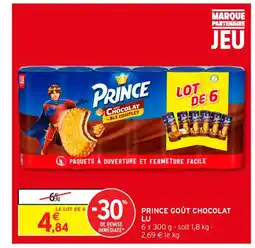 Intermarché Contact LU Prince goût chocolat offre