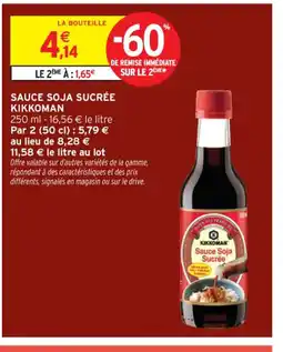 Intermarché Contact KIKKOMAN Sauce soja sucrée offre
