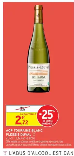 Intermarché Contact PLESSIS DUVAL Aop touraine blanc offre