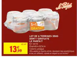 Intermarché Contact LE PARFAIT Lot de 6 terrines offre